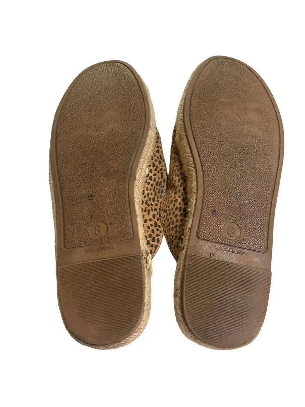 Universal Thread Cheetah Print Flat Slip On Espadrilles SZ 8